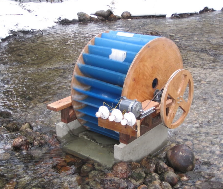 Low Head Homemade Waterwheel Generator