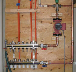 What is hydronic radiant floor heating?