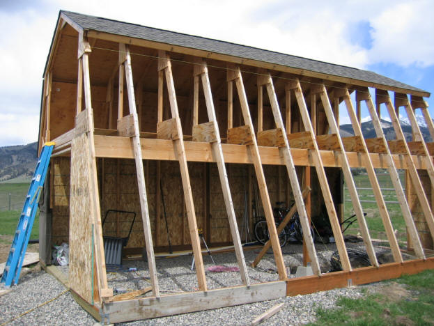 Solar Shed -- Shed and Collector Wall