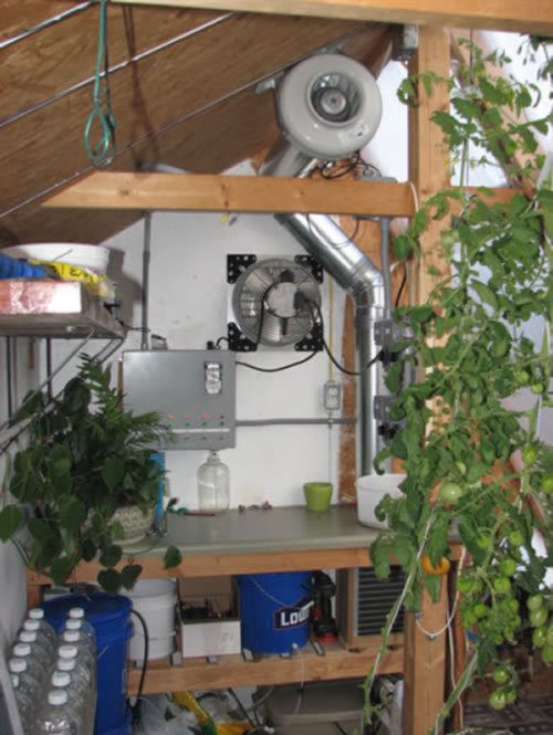 solar greenhouse heat exchanger