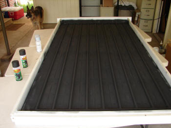 The absorber painted with flat black high temperature