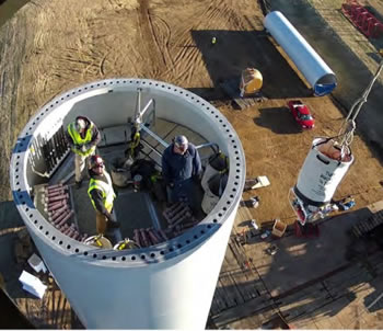 Large Wind Turbine Construction