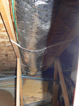 ducting for attic dryer supply air