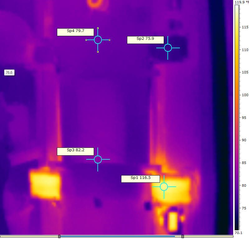 dryer heat exchanger thermal image