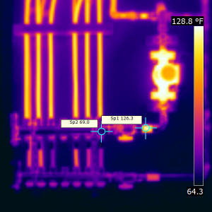 thermal image of manifold