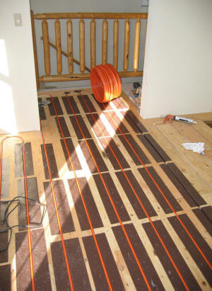 radiant floor heat spreader plates