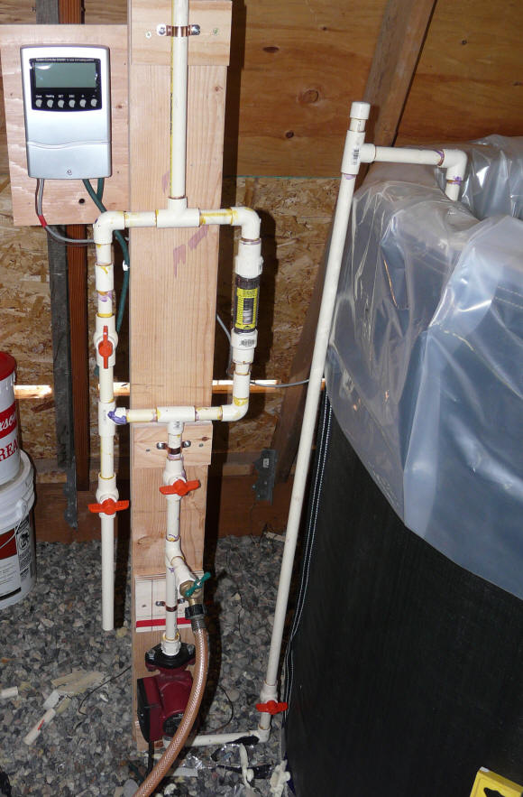 solar dhw pump plumbing