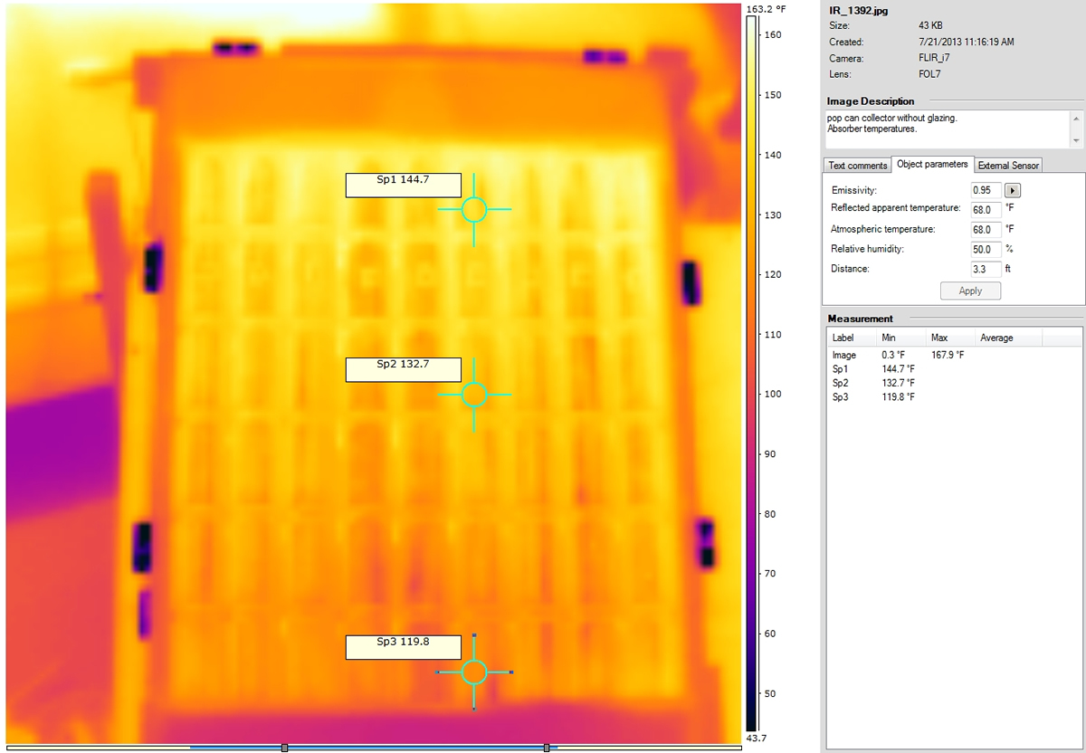 IR picture pop can collector no glazing