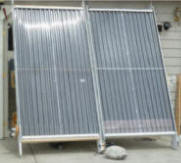 solar air heating collector side by side tests