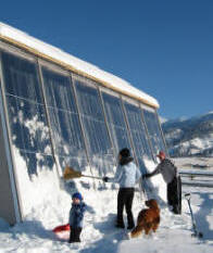 solar shed solar space heating
