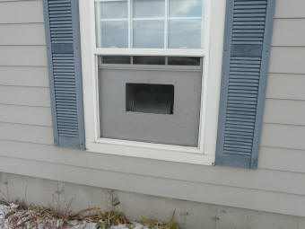 diy blower door from outside