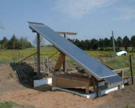 test solar crop dryer