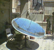 solar cooking with stored heat