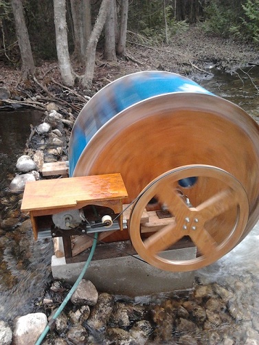 diy waterwheel generator