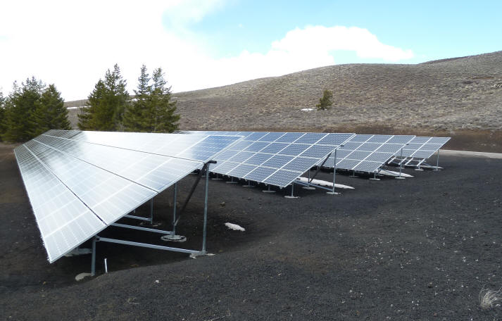 PV array at craters of the moon