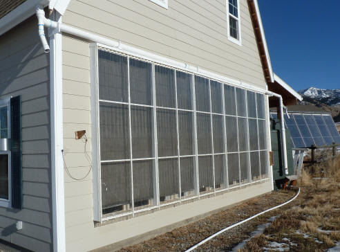 solar barn heating collector