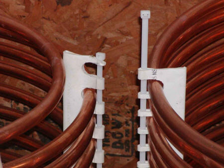 copper coil heat exchanger coil stiffener