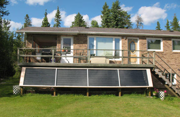 large solar space heating collector