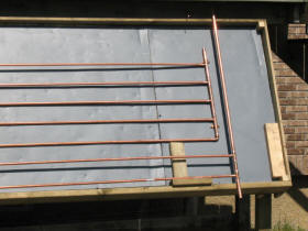 solar collector hizer piping