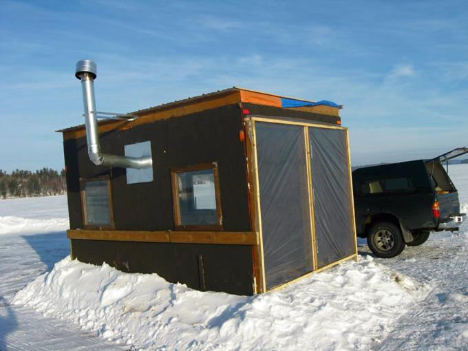 Bob's Solar Heated Ice Shack