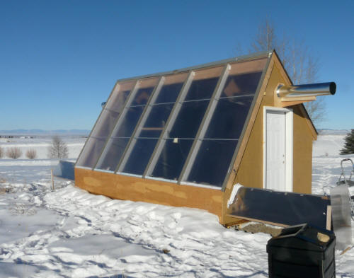 sunspace for house heating