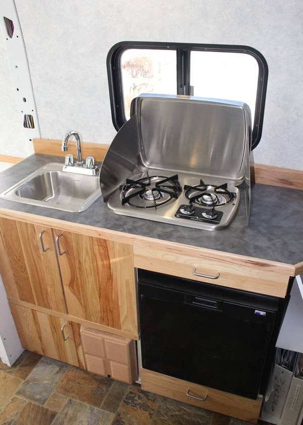 Promaster Camper Van Conversion Galley