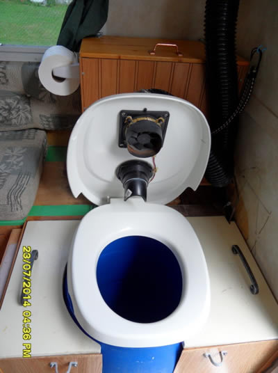 RV composting toilet