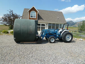 tank on tractor