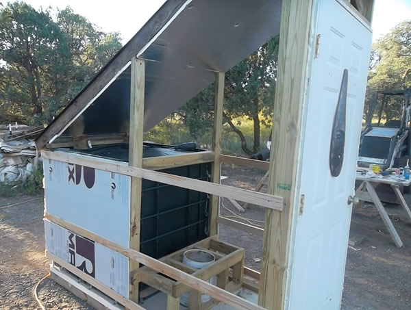 side view solar loo