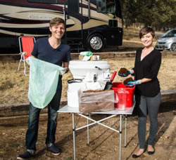 Using a composting toilet in RV full time