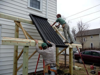 solar collector ground mount