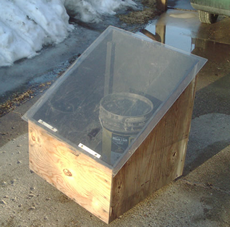 diy bucket batch solar water heater