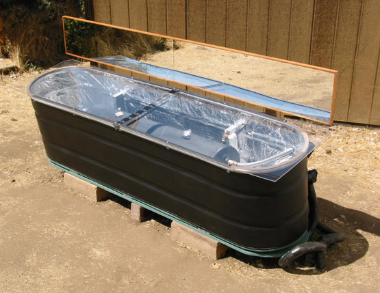 solarbatch water heater from stock tank
