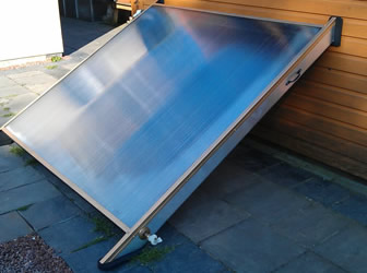 UK DIY solar water heating system