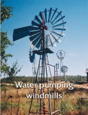 Water pumping windmill